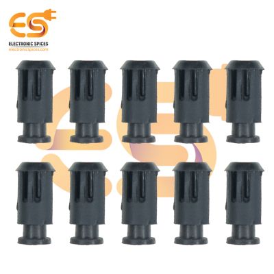 3mm LED Light Mounting Holders Black Color Pack of 10